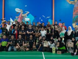 Meriahkan Hut ke-79 RI, Keluarga Besar Ansari Saleh Gelar Turnamen Badminton Mini Cup