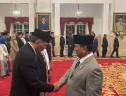 Prabowo Lantik Sjafrie Sjamsoeddin Komandoi Dewan Pertahanan Nasional