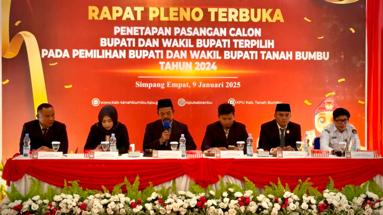 KPU Tanbu Gelar Rapat Pleno Terbuka