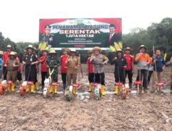 Polres HSS dan Pemkab Bersinergi Sukseskan Penanaman Jagung Nasional di Desa Madang