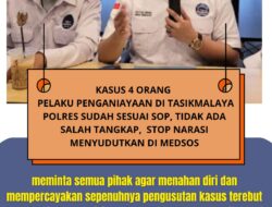 Soal Kasus 4 Orang Anak di Tasikmalaya, Publik Nilai Polres Sudah Bekerja Sesuai SOP, Stop Narasi Menyudutkan
