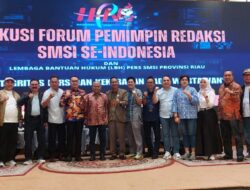 Forum Pemred SMSI Se-Indonesia dan LBH Pers SMSI gelar Diskusi “Integritas Pers dan Kekerasan pada Wartawan