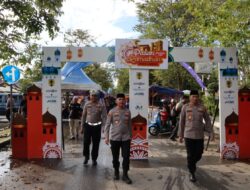 Kapolres HST Tinjau Pengamanan Pasar Ramadhan Keramat Barabai, Pastikan Keamanan Warga