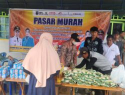 Warga Desa Pekapuran Kecil Antusias Berbelanja di Pasar Murah Jelang Ramadhan