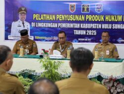 Tingkatkan Kualitas Regulasi, Pemkab HSS Gelar Pelatihan Penyusunan Hukum