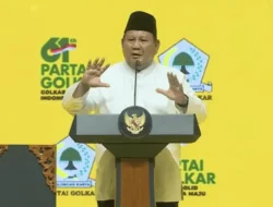 Prabowo Sindir Pihak yang Gemar Mengkritik Tanpa Solusi dalam Peringatan HUT ke-61 Partai Golkar