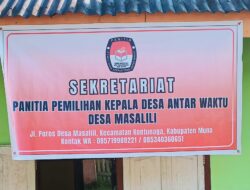 PPKD Masalili Resmi Tutup Pendaftaran Bakal Calon Kades Antar Waktu: Ada 4 Orang Mendaftar