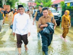 Bupati HSU Tinjau Banjir di Murung Sari