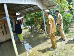 Wabup HSS Tinjau Lokasi Banjir di Desa Taniran Kubah, Serahkan Bantuan Sembako kepada Warga