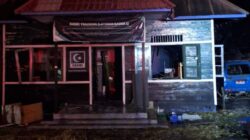 Kebakaran Dini Hari Bikin Panik, Sekretariat HMI Kandangan Dilalap Api