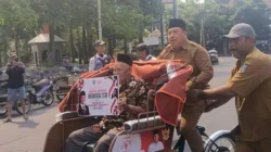 Prabowo Salurkan 200 Becak Listrik untuk Dukung Muktamar NU