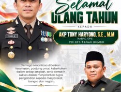 Waket DPRD Tanah Bumbu Ucapkan Selamat Ulang Tahun untuk Kabag Ops Polres