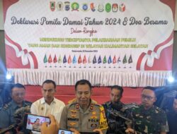 Demi Sejukkan Suasana, Polda Kalsel Gelar Deklarasi Pemilu Damai 2024