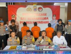 Polres Kotabaru Ungkap 3 Kasus Narkoba, Amankan 44,16 Gram Sabu