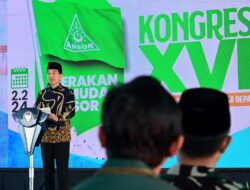 Buka Kongres XVI GP Ansor, Presiden Jokowi Ajak Perjuangkan Kemerdekaan Palestina