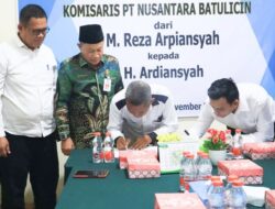 Serah Terima Jabatan Komisaris PT Nusantara Batulicin, Pemkab Tanah Bumbu Harapkan Perusahaan Makin Berkembang
