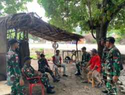 Satgas Pamtas RI-RDTL Sosialisasikan Pentingnya Menjaga Batas Negara di Kabupaten Timor Tengah Utara