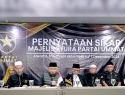 Partai Ummat Dukung Pemerintahan Prabowo, Ini Pernyaataan Sikapnya