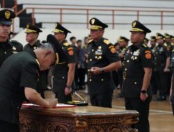 97 Perwira Tinggi TNI Naik Pangkat, Kasum TNI Pimpin Sertijab di Mabes TNI