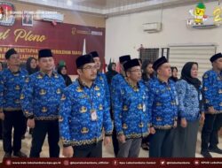 KPU Labuhanbatu dan Jajaran Sekretariat ASN dan PPPK Ikuti Pengukuhan Dewan Pengurus KORPRI Nasional