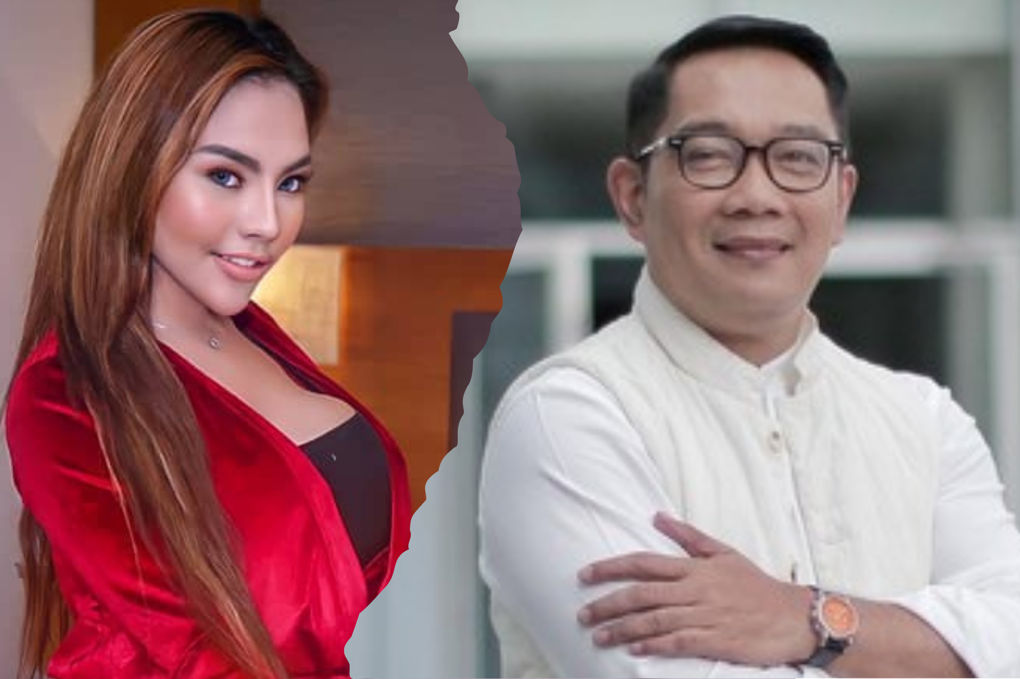 Selebgram Lisa Mariana dan Ridwan Kamil