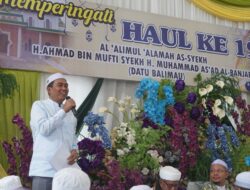 Bupati HSS Ajak Jamaah Teladani Perjuangan Datu Balimau pada Haul ke-190