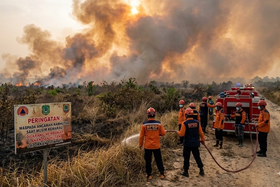 BPBD Kalsel Antisipasi Musim Kemarau
