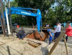 Jalan Lenteng Agung Raya Ambles, Polisi Pastikan Belum Ada Rekayasa Lalu Lintas