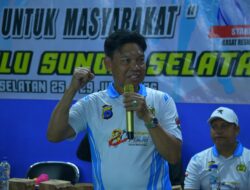 Wabup HSS Hadiri Pembukaan Turnamen Bulu Tangkis Kapolres Cup