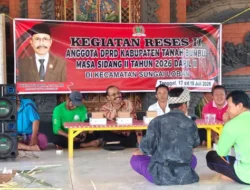 Ratusan Warga Padati Reses I Wayan Sudarma, Aspirasi Pembangunan Desa Wanasari Jadi Sorotan