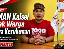 Hindari Provokasi di Bulan Kemerdekaan, AMAN Kalsel Serukan Jaga Kerukunan