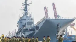 KRI Sriwijaya Tiba di Tanjung Priok, Kapal Induk Eks Italia Jadi Sorotan Dunia